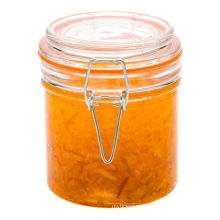 250ml Home Decoration Use Glass Clip Jars with Glass or Ss Metal Lid Airtight for Food Canning